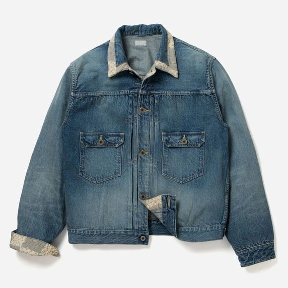 Maru Sankaku Peke - Patchwork Denim Jacket - Picture 1 of 2